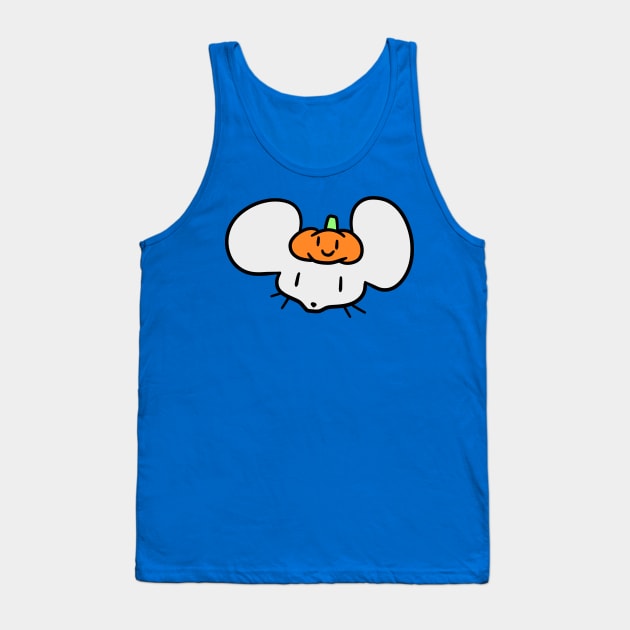 Pumpkin Mouse Face Tank Top by saradaboru